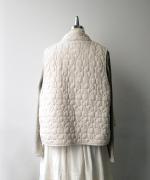 ちょうちょうキルティングデニム　ベスト