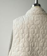 ちょうちょうキルティングデニム　ベスト