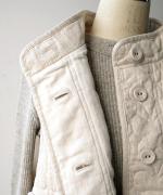 ちょうちょうキルティングデニム　ベスト