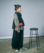 ちょうちょうキルティングデニム　ベスト