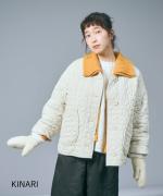 ちょうちょうキルティングデニム　ジャケット