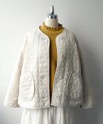 ちょうちょうキルティングデニム　ジャケット