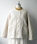 ちょうちょうキルティングデニム　ジャケット