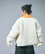 ちょうちょうキルティングデニム　ジャケット