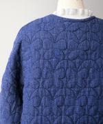 ちょうちょうキルティングデニム　ジャケット