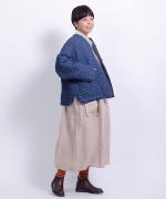 ちょうちょうキルティングデニム　ジャケット