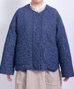 ちょうちょうキルティングデニム　ジャケット