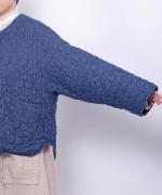 ちょうちょうキルティングデニム　ジャケット