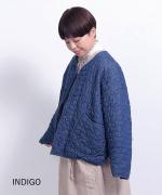 ちょうちょうキルティングデニム　ジャケット