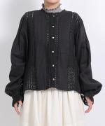 リネンコットンキャンバス　2wayブラウス