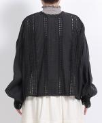 リネンコットンキャンバス　2wayブラウス