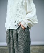 リネンコットンキャンバス　2wayブラウス