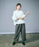 リネンコットンキャンバス　2wayブラウス