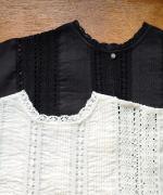 リネンコットンキャンバス　2wayブラウス