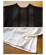 リネンコットンキャンバス　2wayブラウス