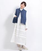 リネンコットンキャンバス　ワンピース