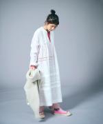 リネンコットンキャンバス　ワンピース