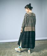 リネンコットンキャンバス　ワンピース