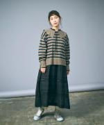 リネンコットンキャンバス　ワンピース