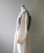 リネンストライプキルト　2wayベスト