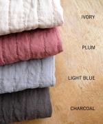 リネンストライプキルト　2wayベスト