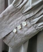 リネンストライプキルト　ブラウス