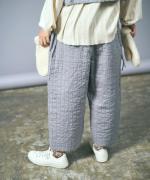 リネンストライプキルト　パンツ