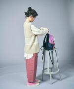 リネンストライプキルト　パンツ