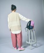 リネンストライプキルト　パンツ