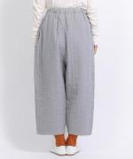 リネンストライプキルト　パンツ