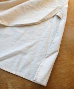 シャツコール×ミリタリーポプリン　フリルロングシャツ