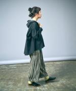 シャツコール×ミリタリーポプリン　フードプルオーバー