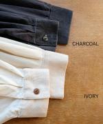 シャツコール×ミリタリーポプリン　フードプルオーバー