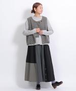 千鳥ウールシャギー　2wayベスト