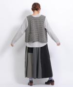 千鳥ウールシャギー　2wayベスト