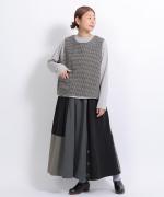 千鳥ウールシャギー　2wayベスト