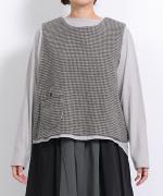 千鳥ウールシャギー　2wayベスト