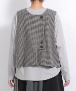 千鳥ウールシャギー　2wayベスト