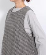 千鳥ウールシャギー　2wayベスト