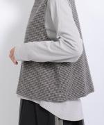 千鳥ウールシャギー　2wayベスト