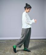 千鳥ウールシャギー　パンツ