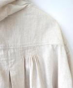 6.5ozコットンリネンデニム　フードジャケット