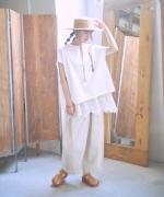 6.5ozコットンリネンデニム　パンツ