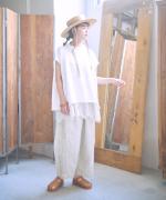 6.5ozコットンリネンデニム　パンツ