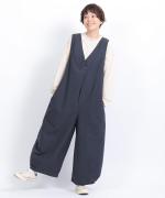 コットンリネンシアークロス　フリルプルオーバー