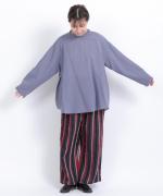 コットンリネンシアークロス　フリルプルオーバー