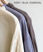 コットンリネンシアークロス　フリルプルオーバー