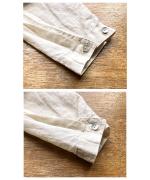 コットンリネンシアークロス　フリルプルオーバー