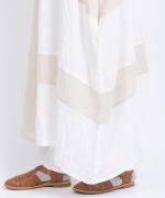 パッチワークワッシャーリネン　2wayワンピース