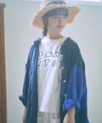 パッチワークワッシャーリネン　2wayワンピース